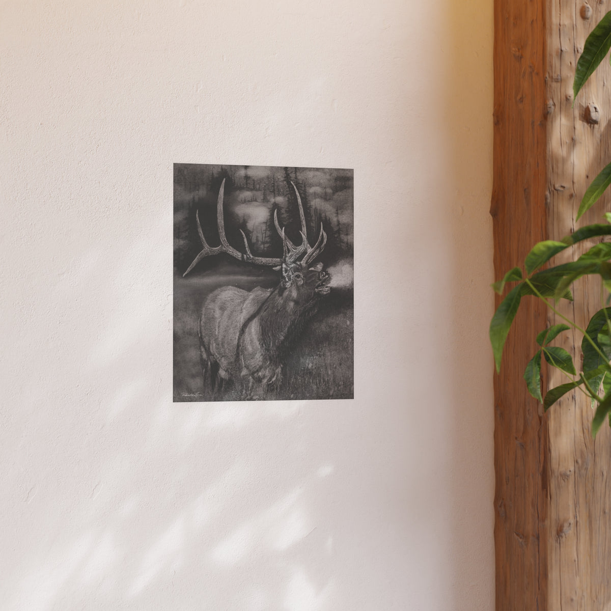 Mountain Music, Bull Elk Bugling Fine Art Print — Satin or Archival Matte