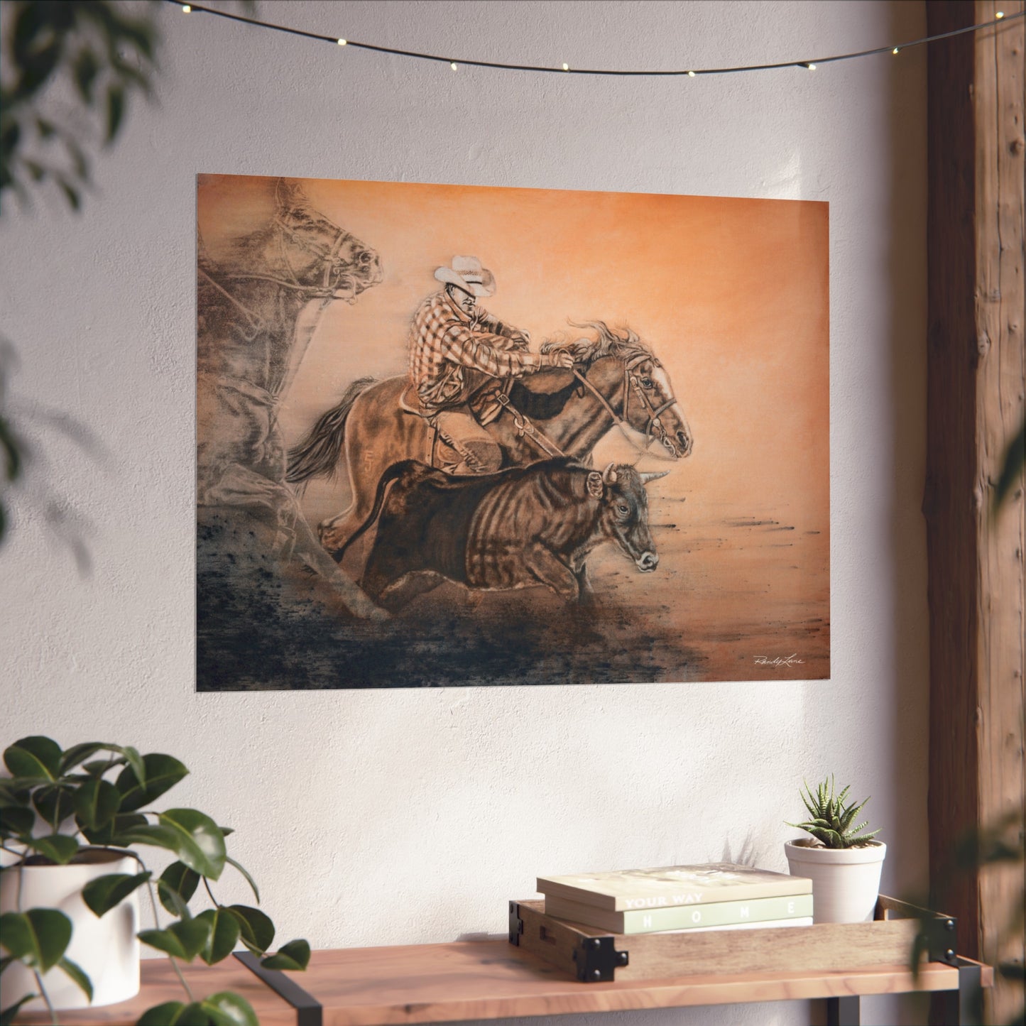 Get Some. Bulldogging Fine Art Print