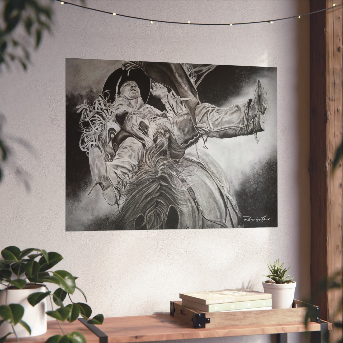 Battle Tested, Rodeo Bareback Rider Painting, Fine Art Print