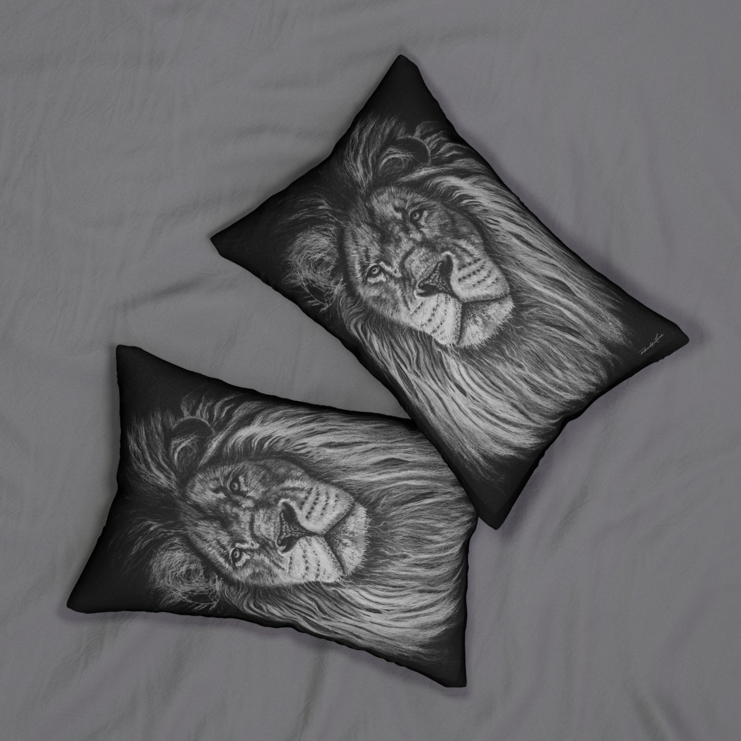 The Mane Event, Lion Spun Polyester Lumbar Pillow