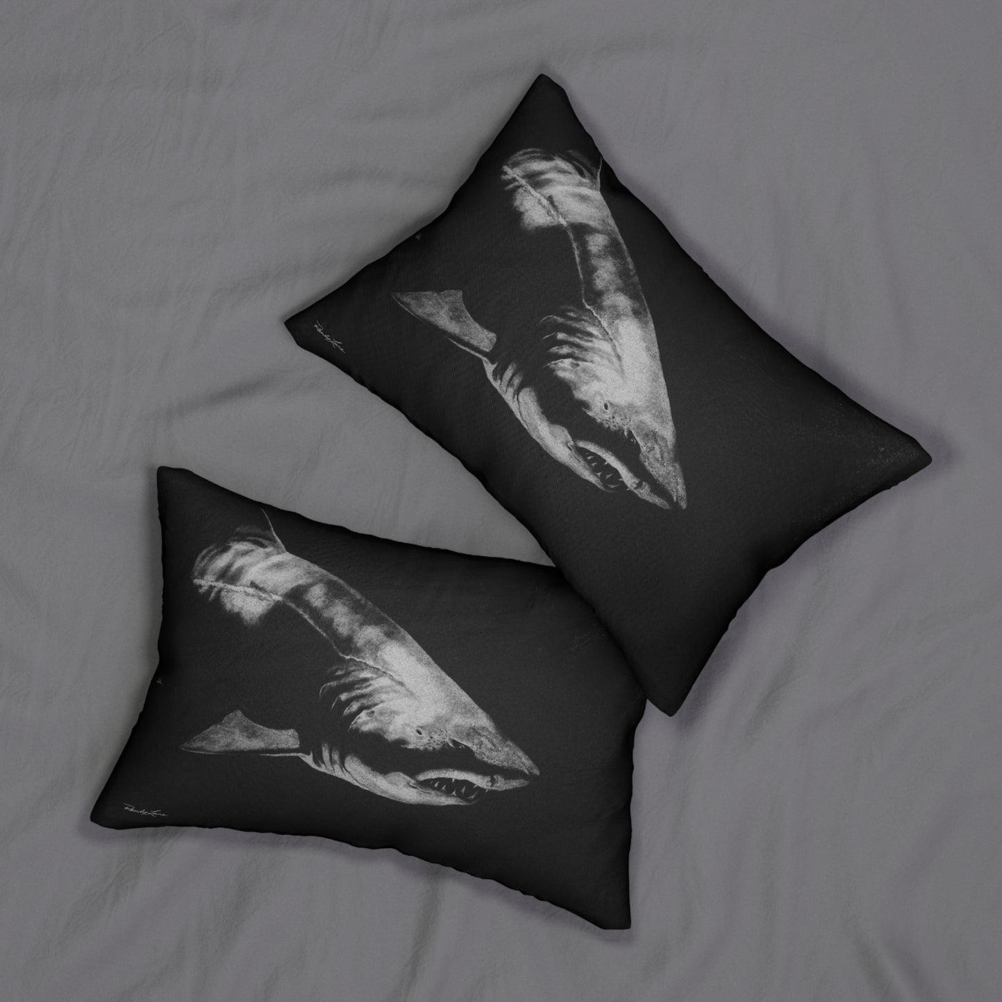 Below, Shark Design Lumbar Pillow