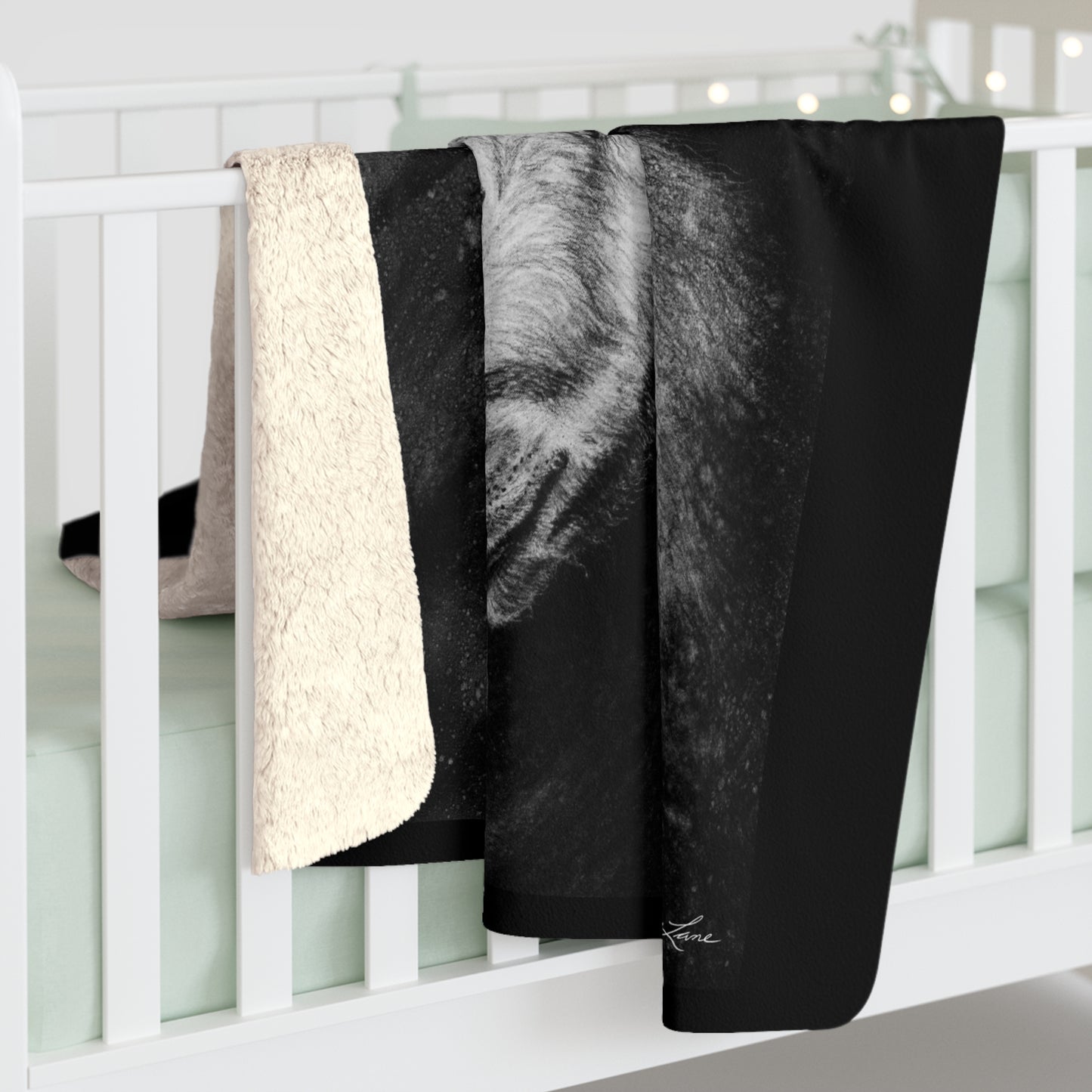 Apex, Alpine Mountain Goat, Cozy Sherpa Fleece Blanket