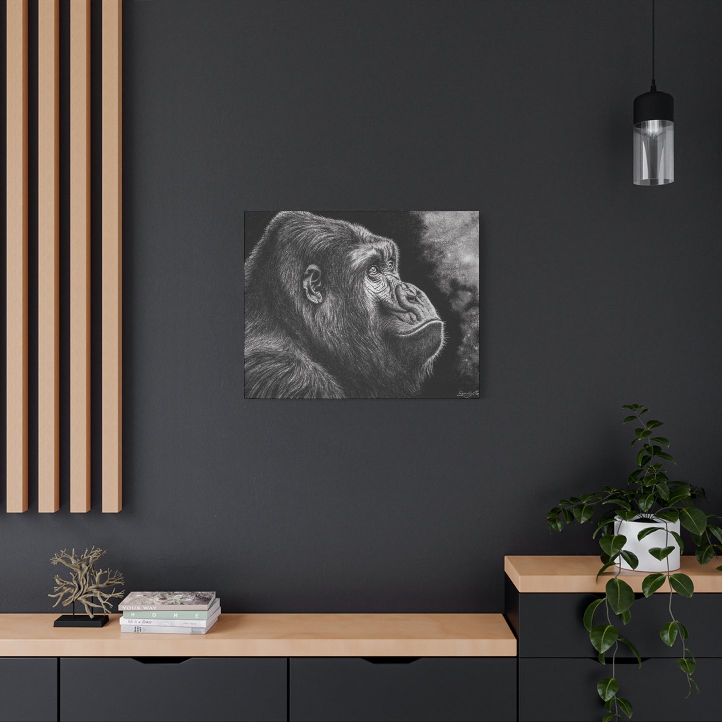 Gorilla, Matte Canvas, Stretched, 1.25"
