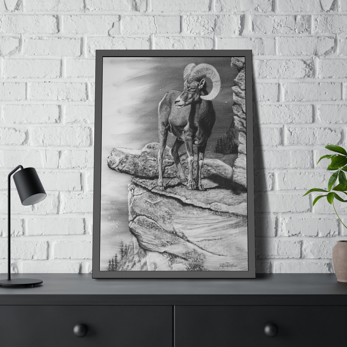 Legendary, Bighorn Sheep Framed Fine Art Print