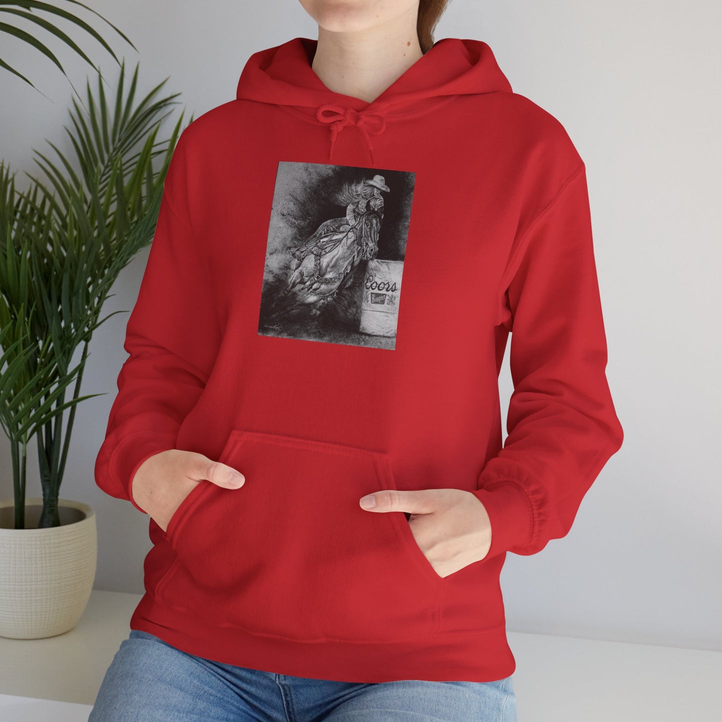 Sophie's Run. Rodeo Barrel Racer Unisex Heavy Blend™ Hooded Sweatshirt