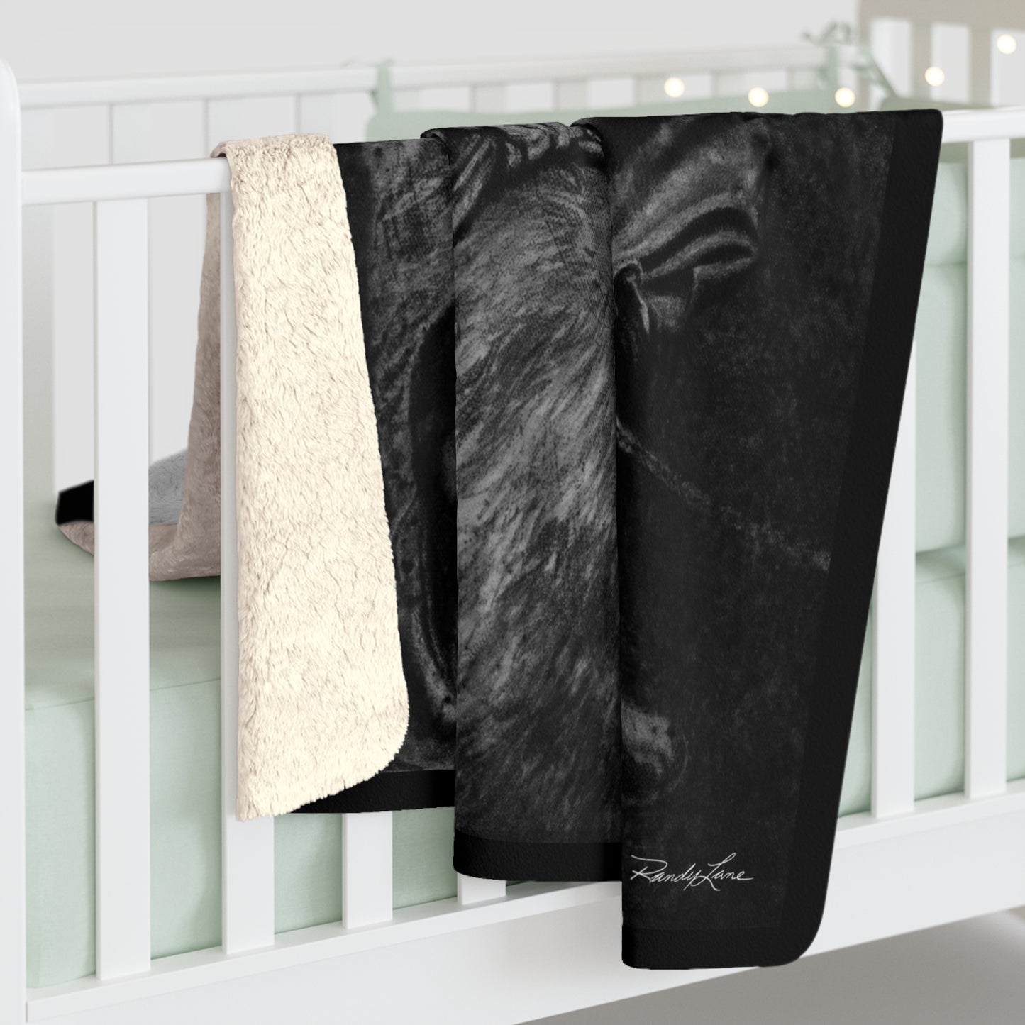 Gettin Frosty. Bull Rider Cozy Sherpa Fleece Blanket