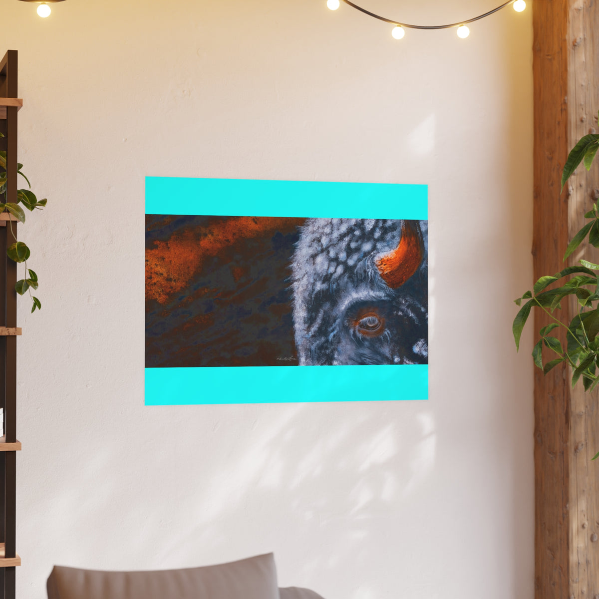 Storm Bison, Bison Portrait Fine Art Print — Satin or Archival Matte