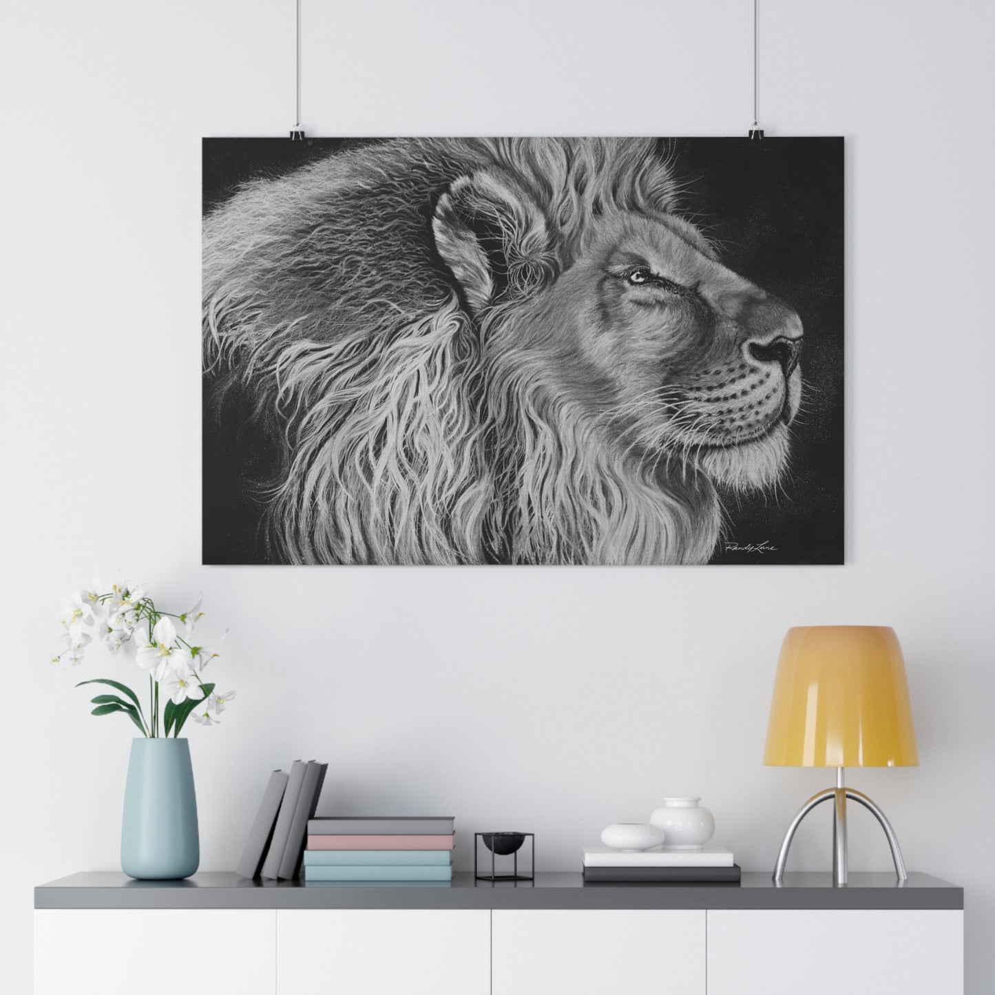 King of Cool, Majestic Lion Giclée Art Print