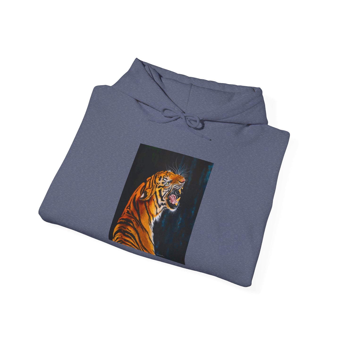 Beautifully Bold, Roaring Tiger-Themed Unisex Heavy Blend™ Hooded Sweatshirt