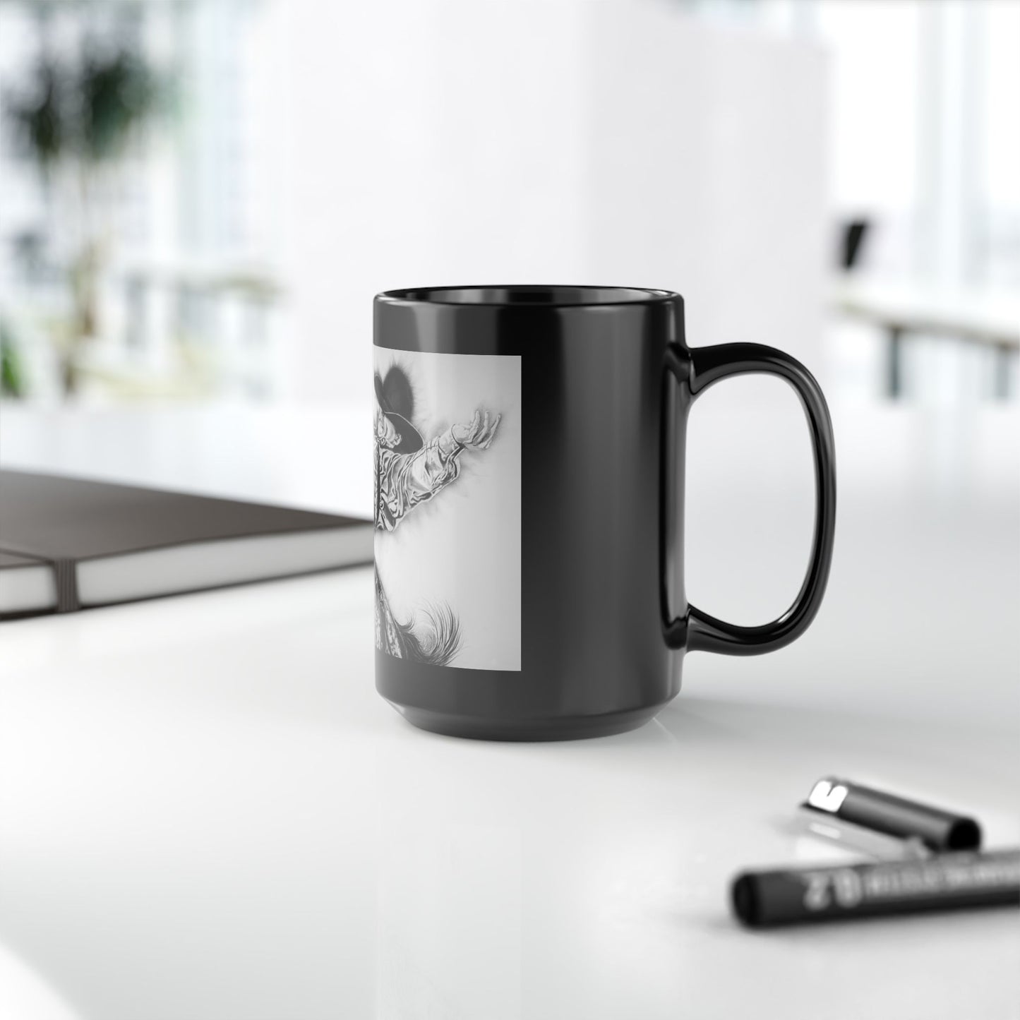 Go Time. Rodeo Art Black Mug