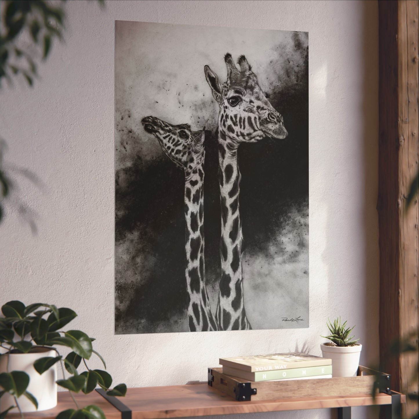 Grace in the Grasslands, Fine Art Giraffe Prints