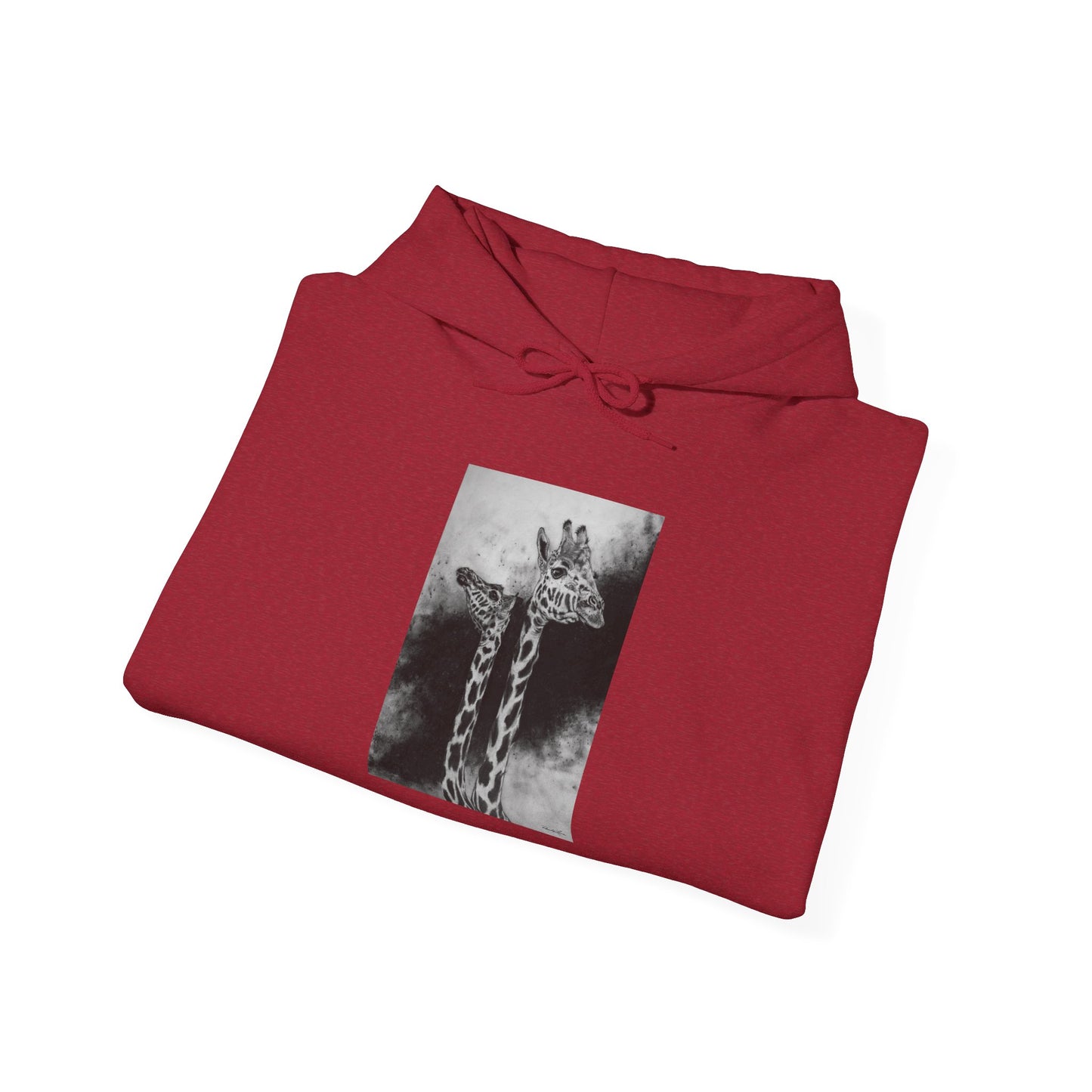 Grace in the Grassland, Giraffe Unisex Heavy Blend™ Hooded Sweatshirt