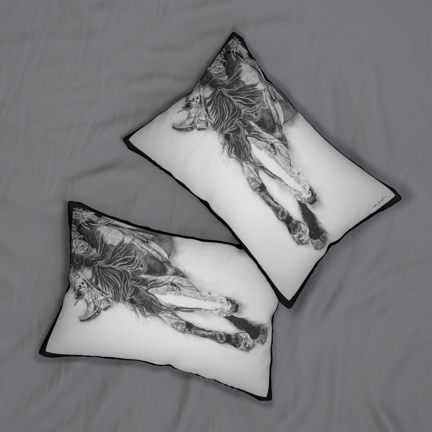 Crazy 8. Rodeo Art Lumbar Pillow