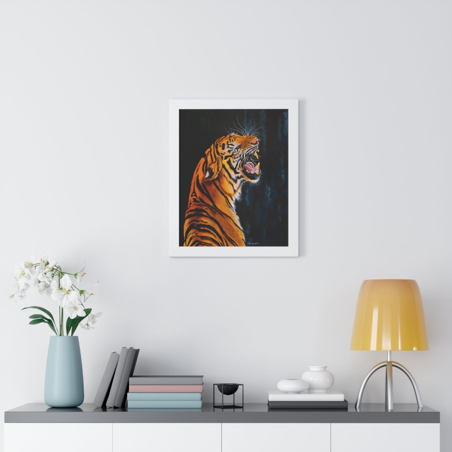 Beautifully Bold, Roaring Tiger Framed Fine Art Print