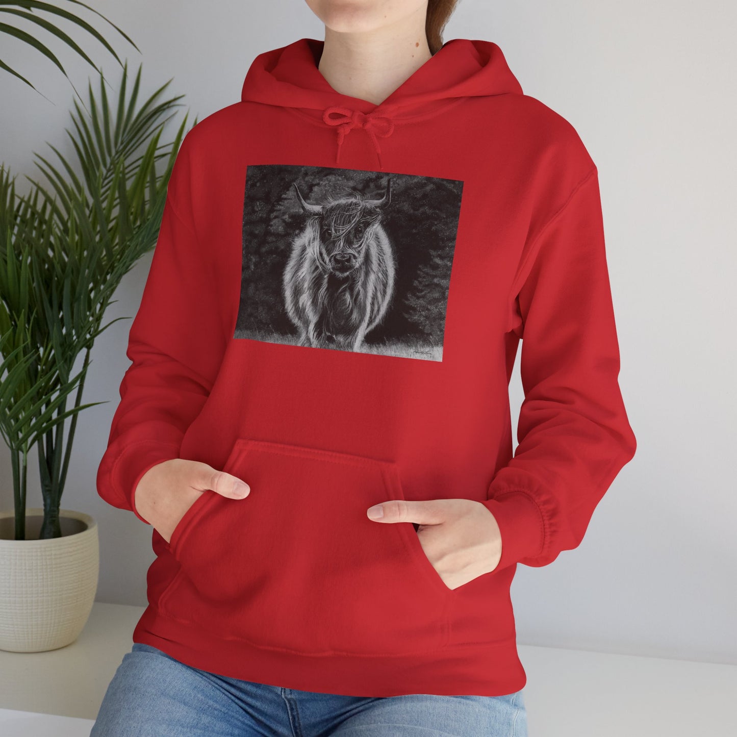 Ragamuffin. Highland Cow Graphic Hoodie