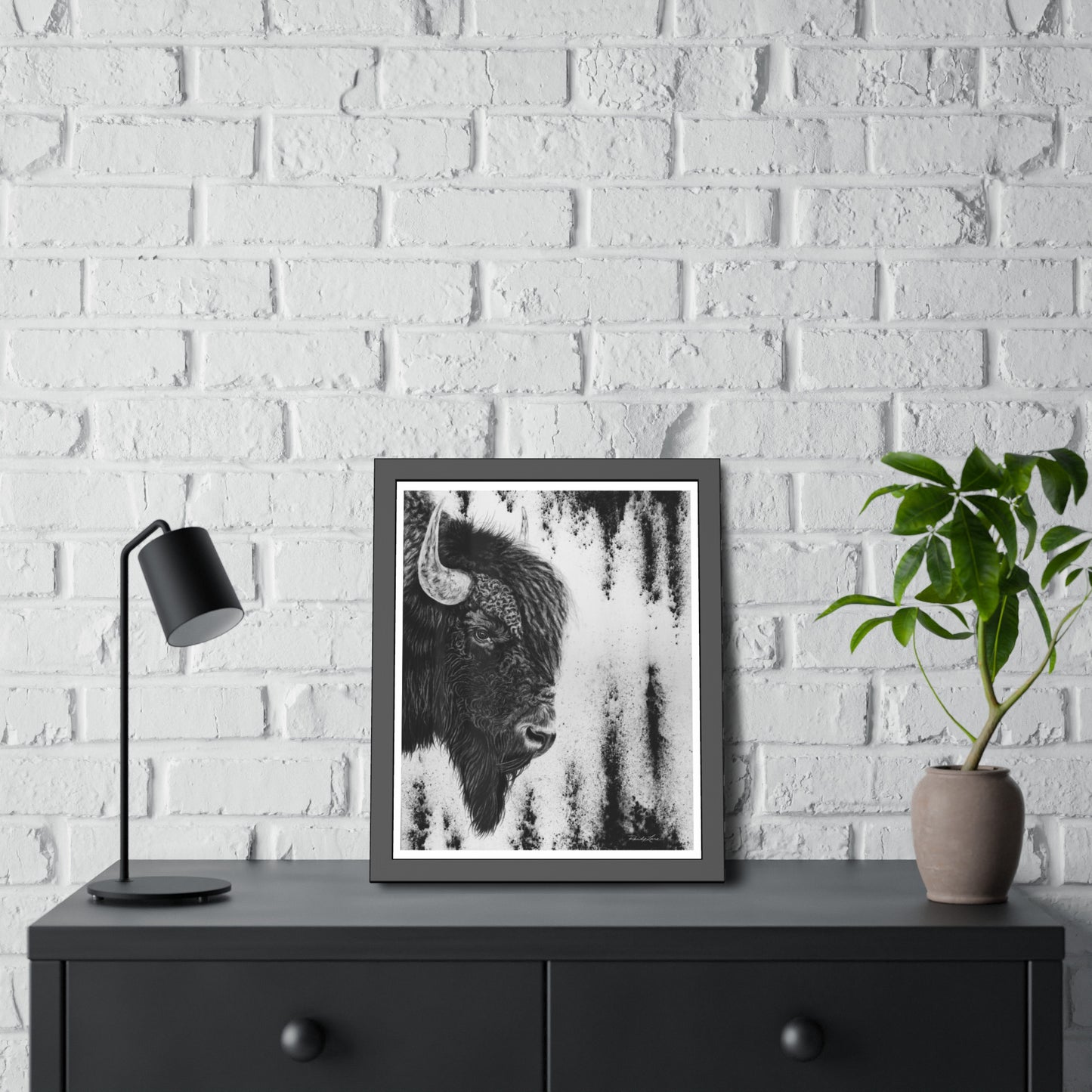 Pride, Bison Framed Fine Art Prints