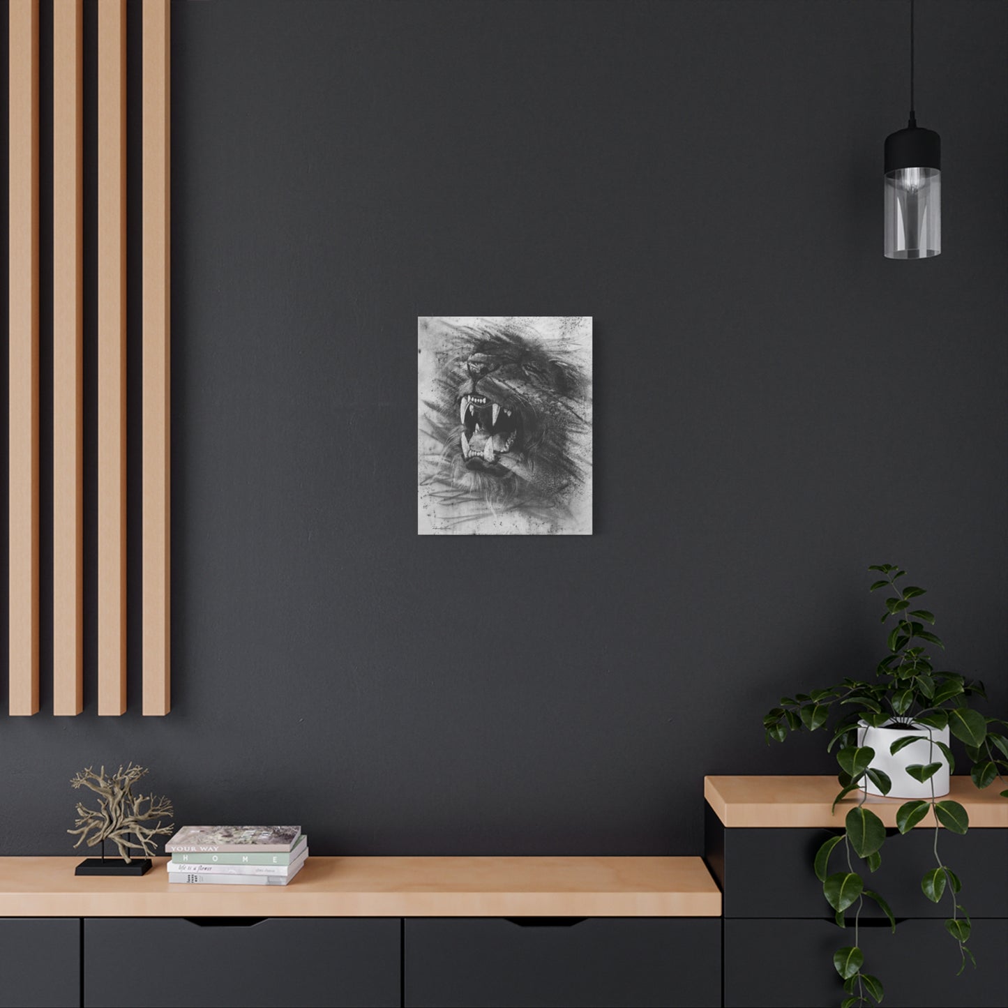 Let the Lion Roar. Majestic Lion Canvas Print