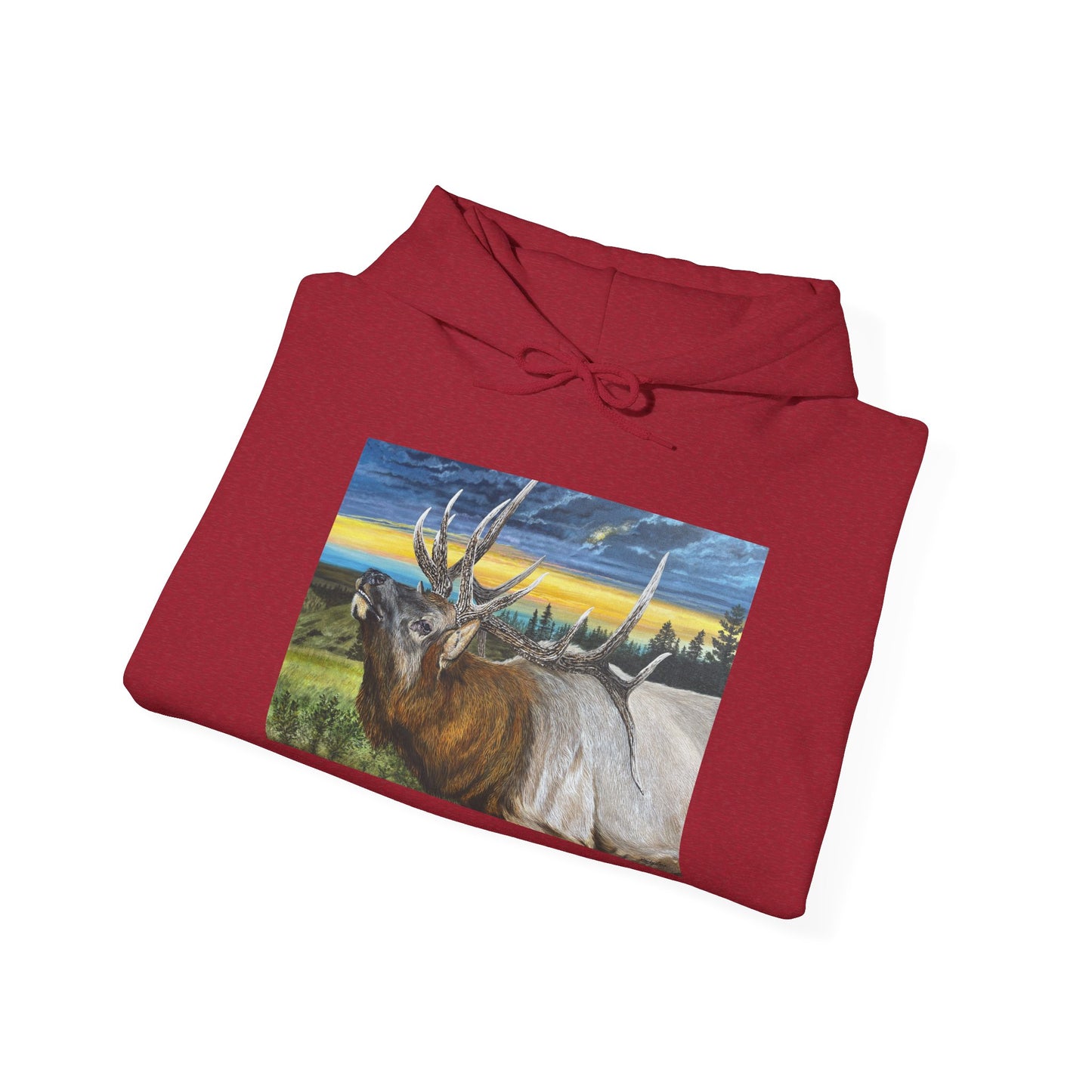 Sunset Serenade, Elk Unisex Hoodie