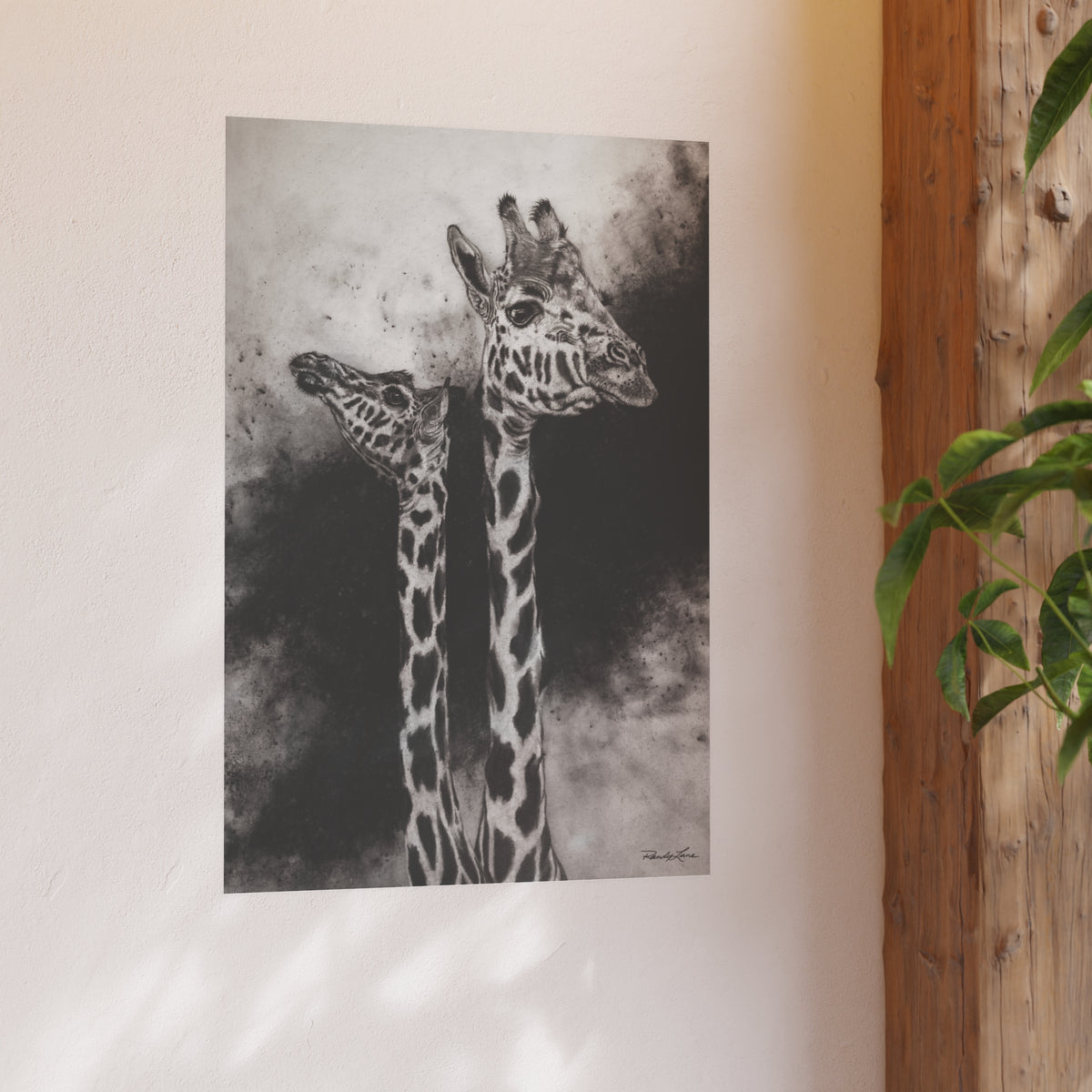 Grace in the Grasslands, Giraffe Fine Art Print
