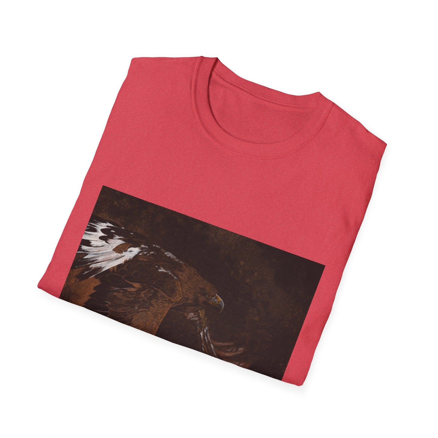 Golden Flight, Golden Eagle Unisex T-Shirt, Softstyle Tee
