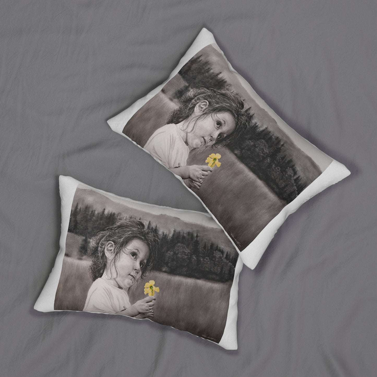 Hope, Spun Polyester Lumbar Pillow