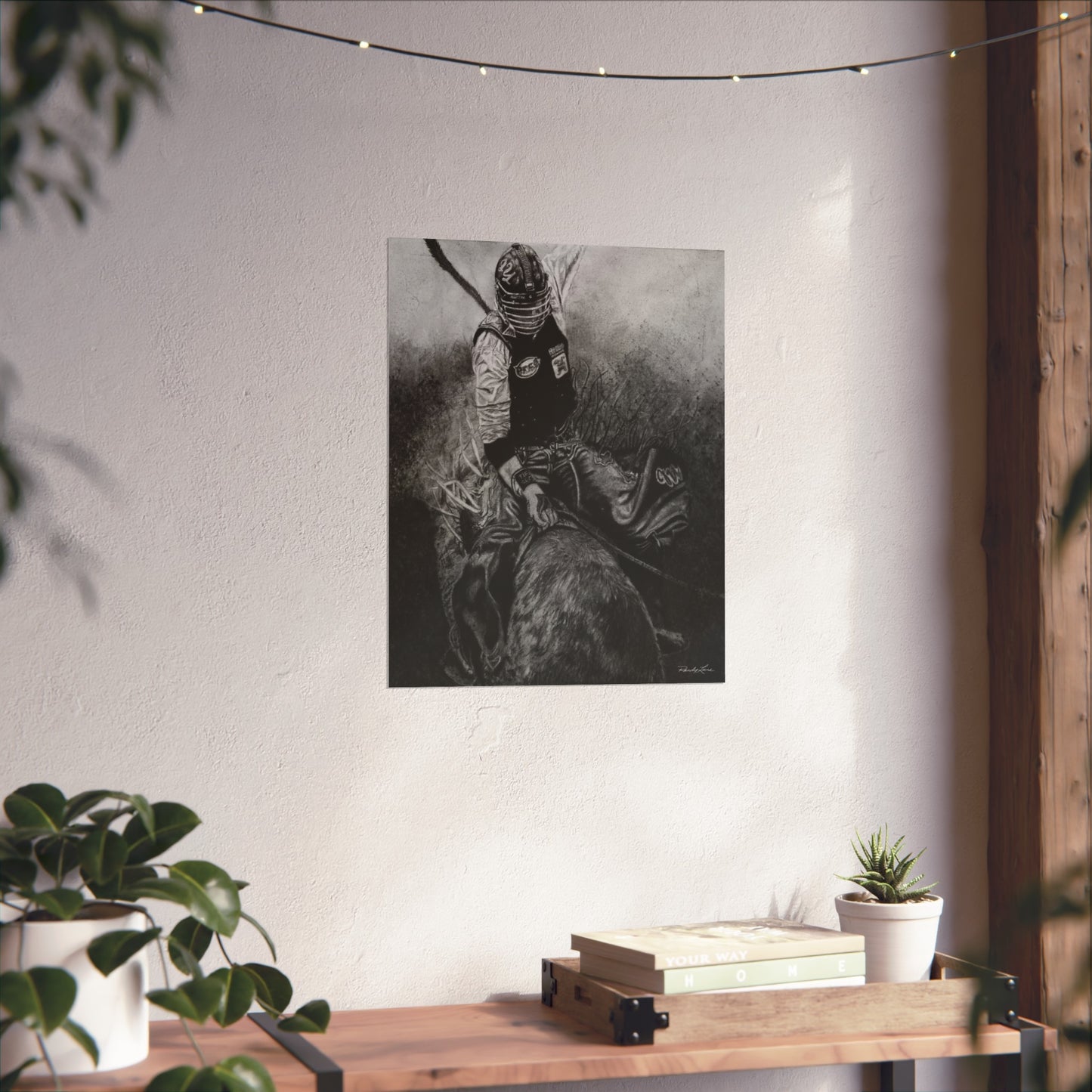 Gettin Frosty. Bull Rider Fine Art Print
