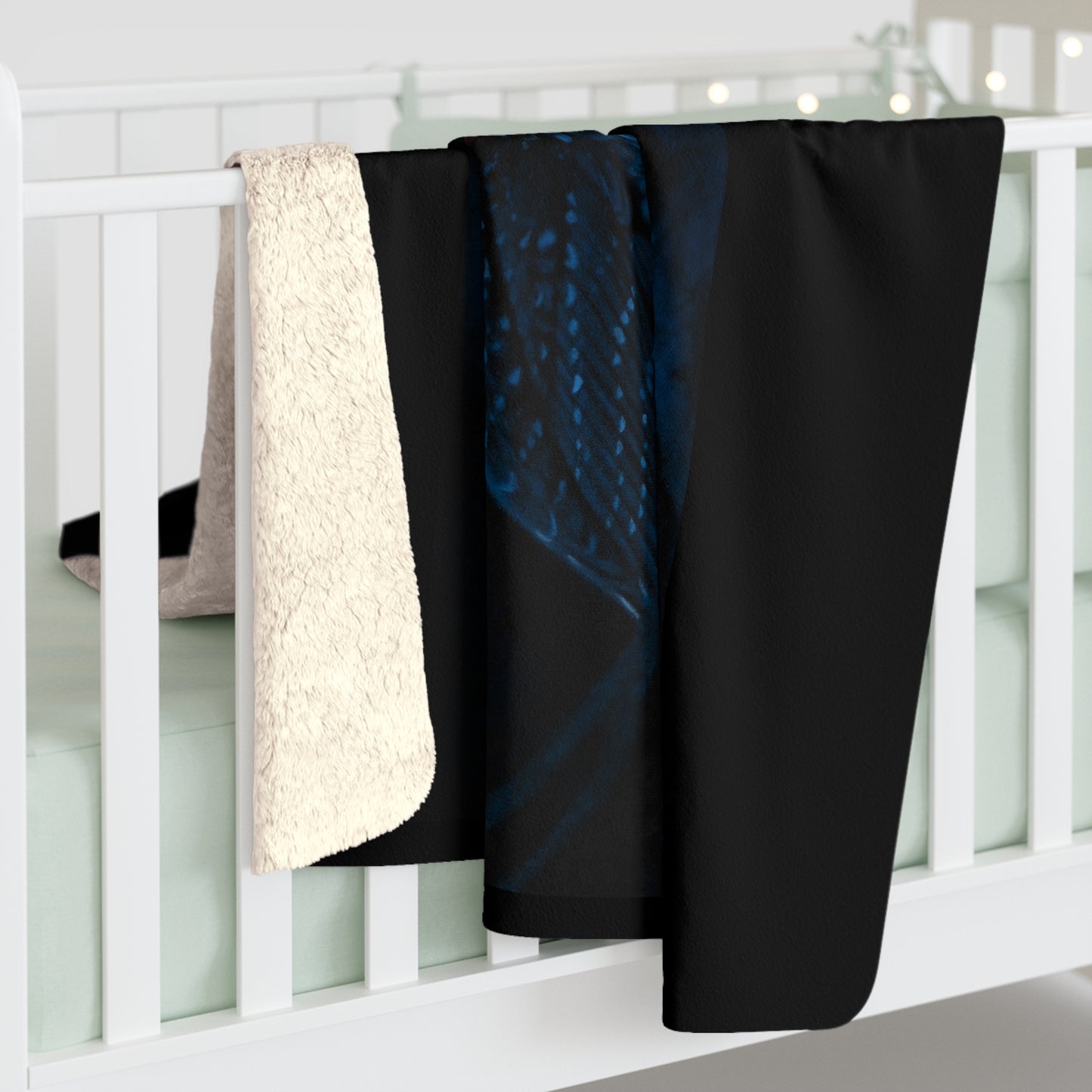 Bright Eyes, Owl Sherpa Fleece Blanket