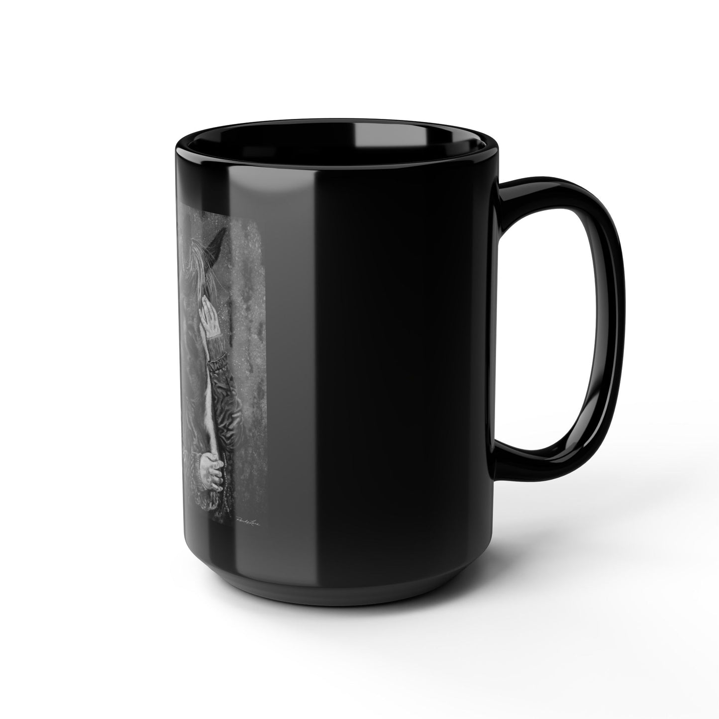 Secrets. Horse Lover's Black Mug