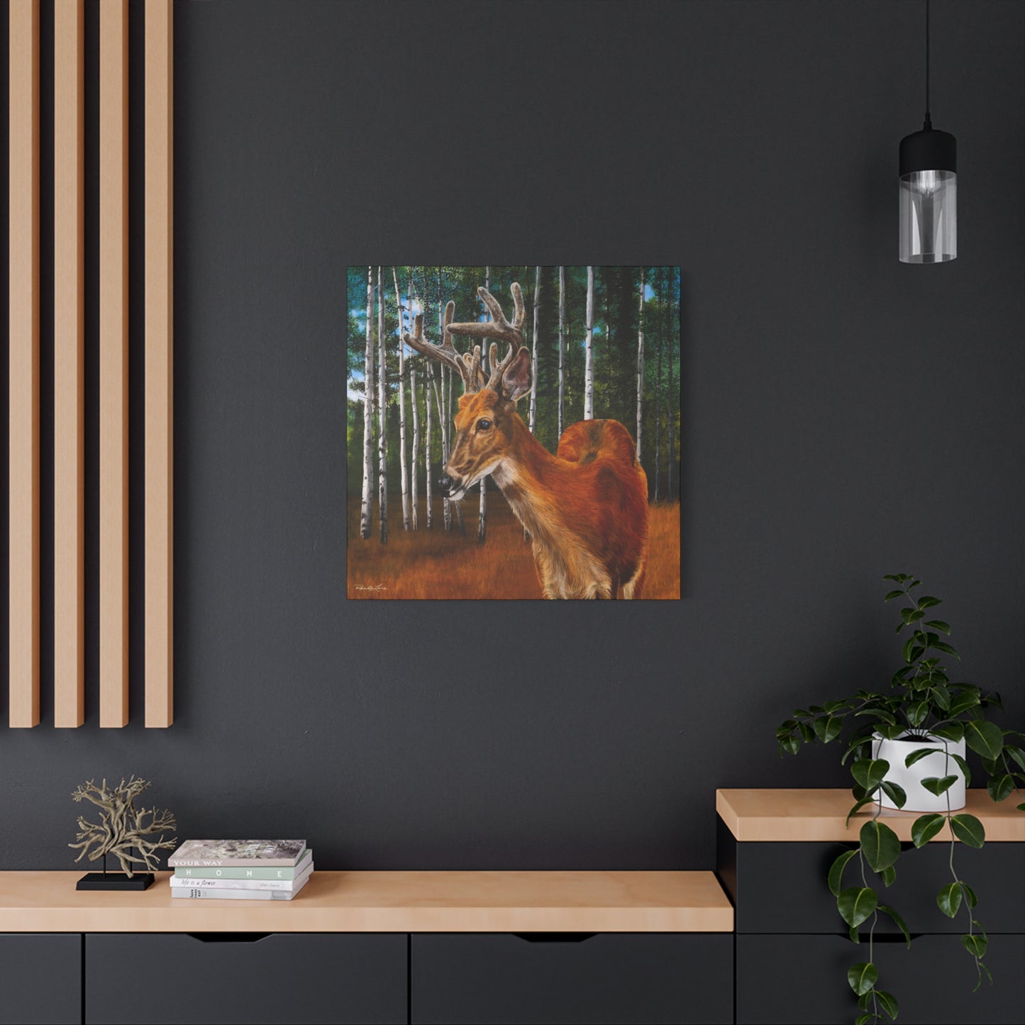 Velvet Crush, Deer Canvas Wall Art
