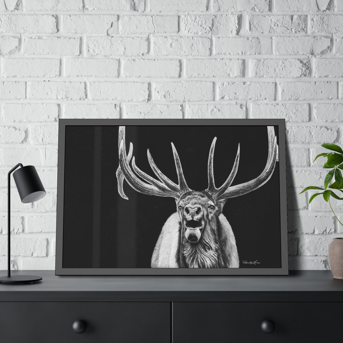 Heavy is the Crown, Framed Elk Fine Art Print
