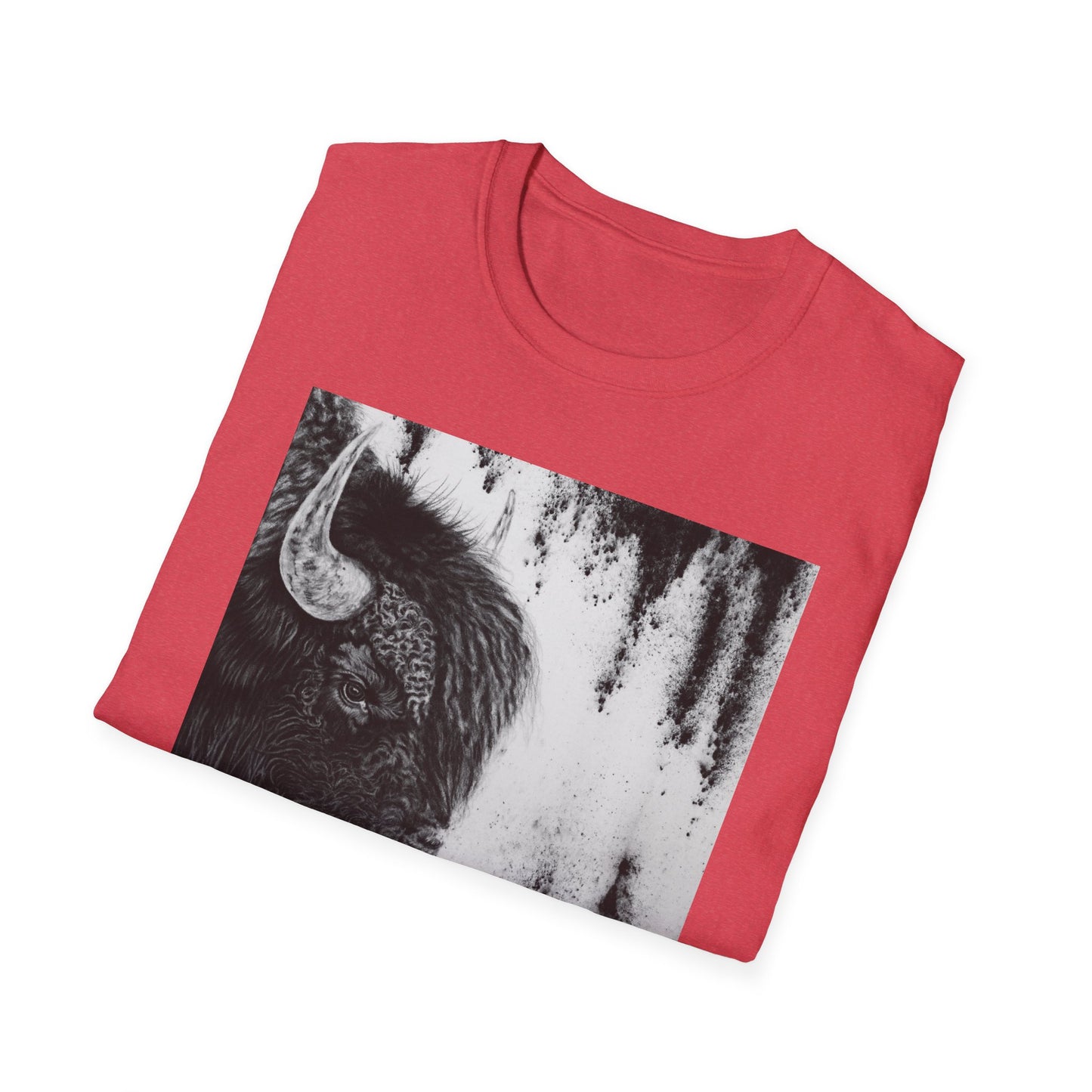 Pride, Bison Graphic Tee, Unisex Softstyle T-Shirt