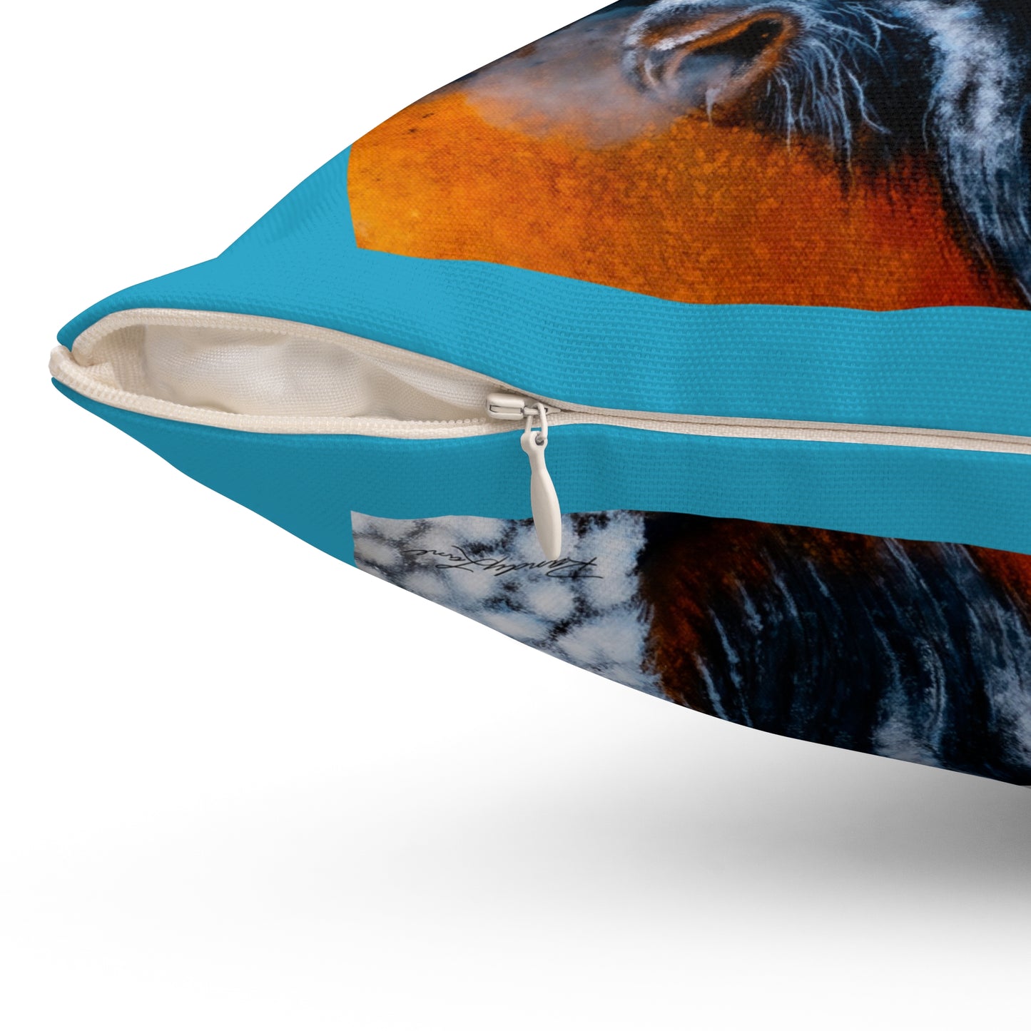 Storm Bison, Decorative Pillow