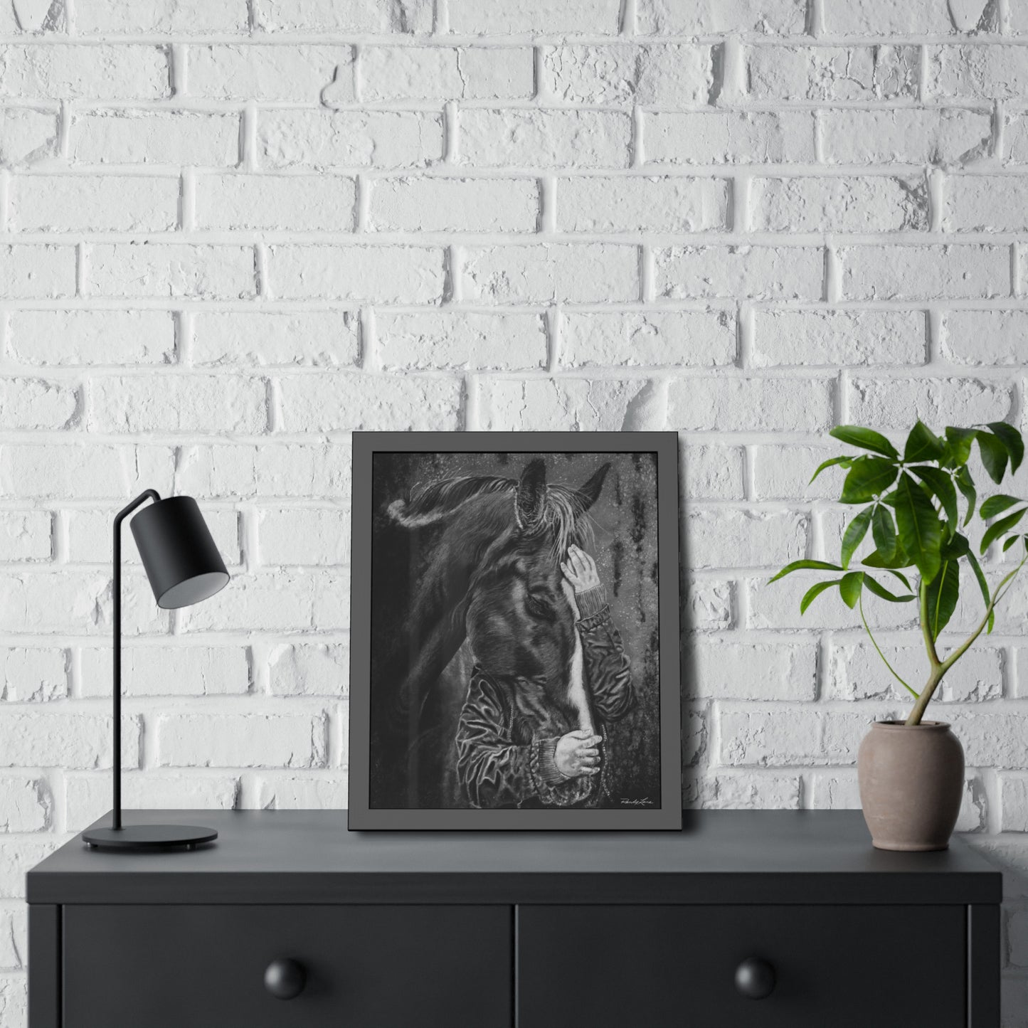 Secrets. Horse Lover's Framed Fine Art Print
