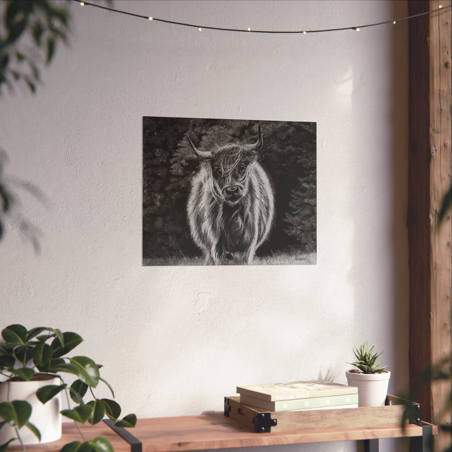 Ragamuffin. Highland Cow Fine Art Print