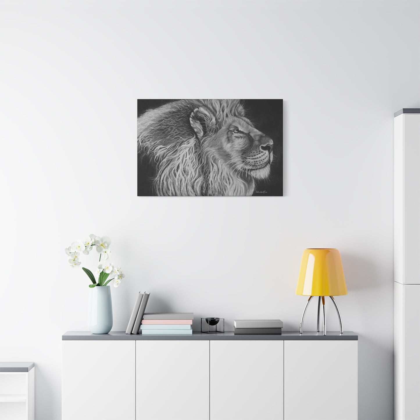 King of Cool, Majestic Lion Canvas Art