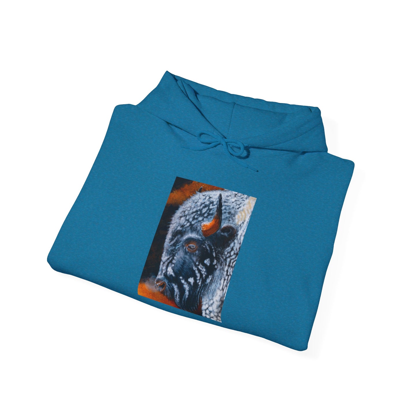 Storm Bison, Unisex Hooded Sweatshirt