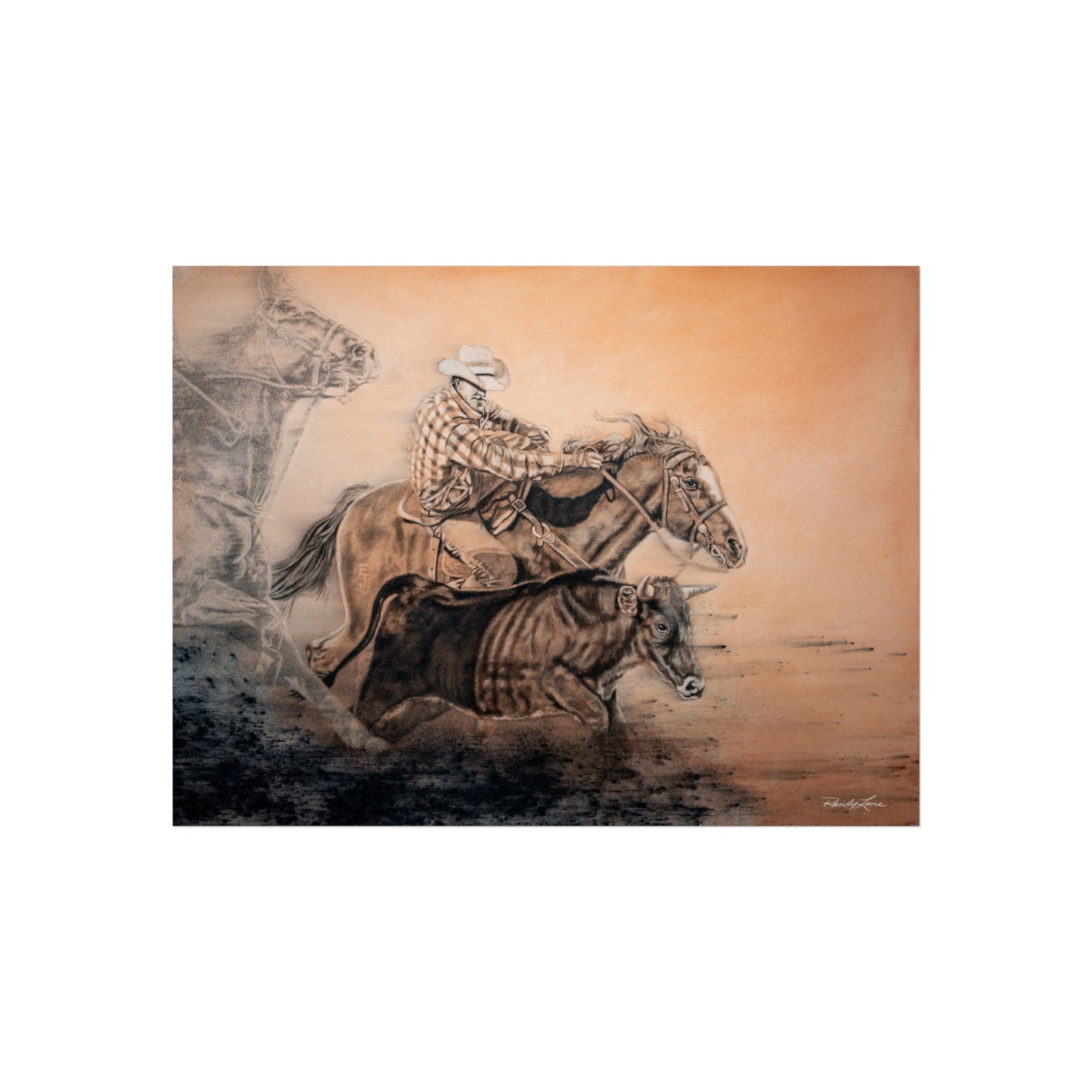 Get Some. Bulldogging Fine Art Print