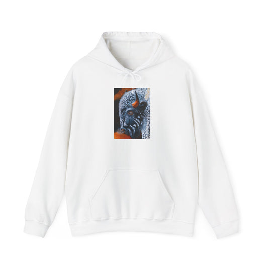 Storm Bison, Unisex Hooded Sweatshirt
