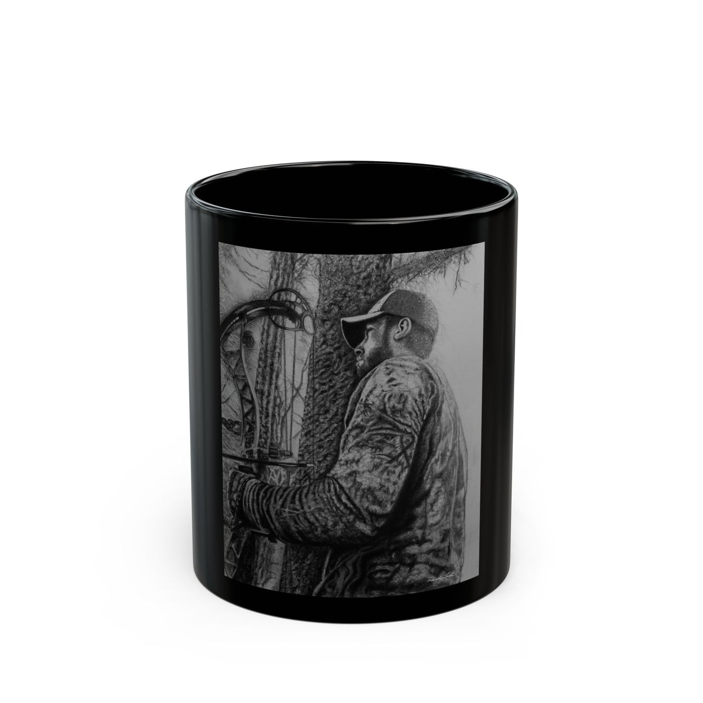 The Grind, Archery Hunter Black Mug, 11oz & 15oz Options