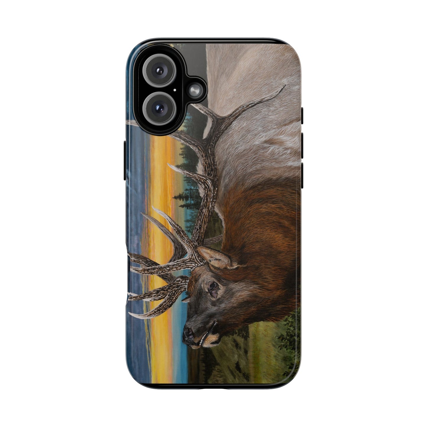 Sunset Serenade, Elk Phone Case