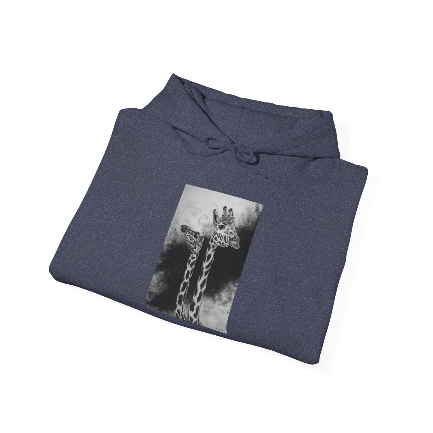 Grace in the Grassland, Giraffe Unisex Heavy Blend™ Hooded Sweatshirt