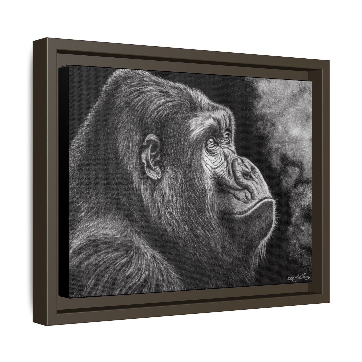 Gorilla, Framed Art Canvas Wall Decor