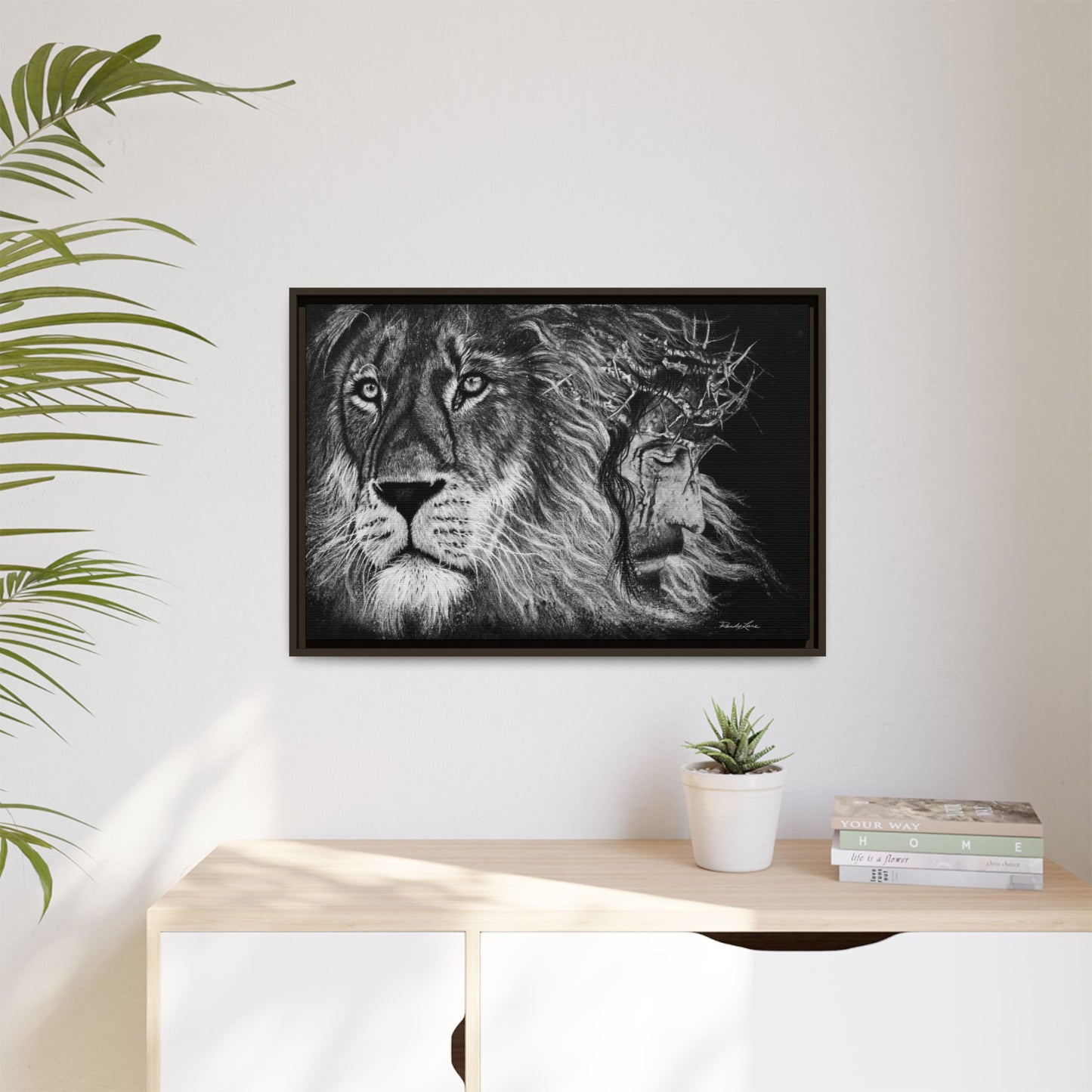 Lion King, Framed Matte Canvas Print