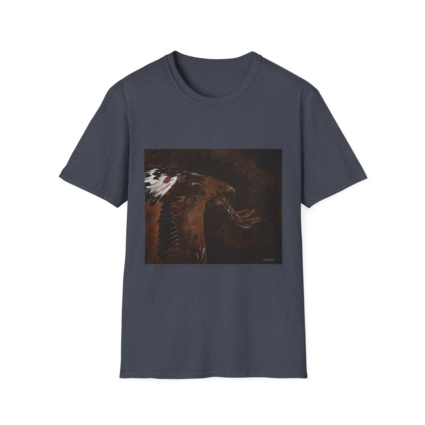 Golden Flight, Golden Eagle Unisex T-Shirt, Softstyle Tee