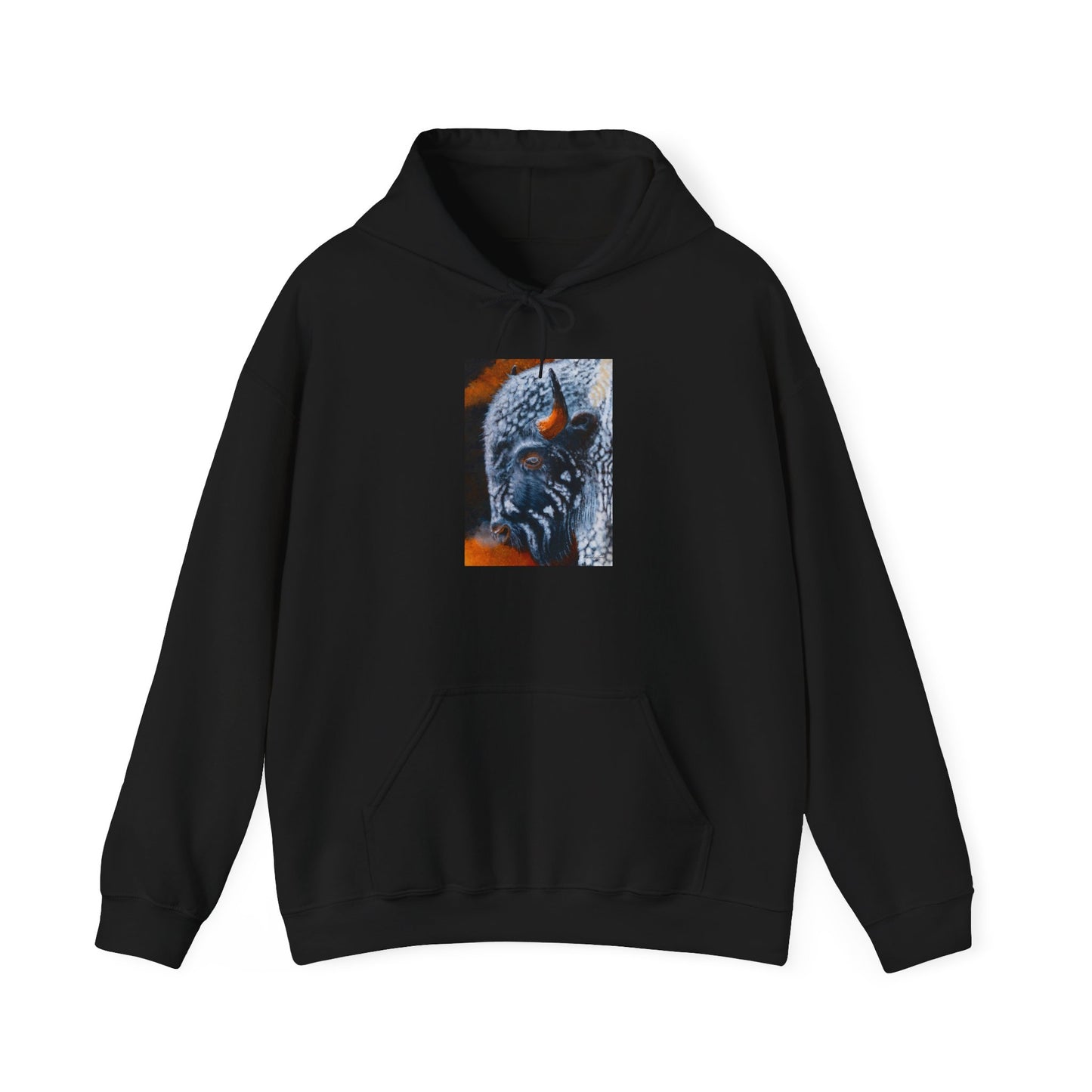 Storm Bison, Unisex Hooded Sweatshirt