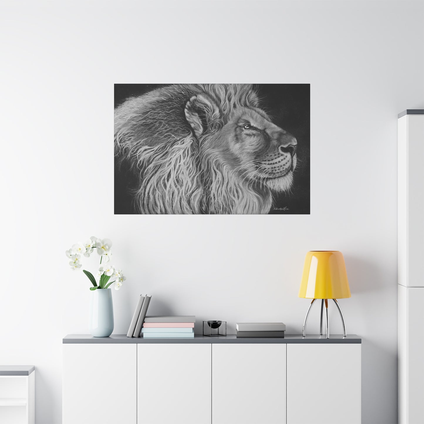 King of Cool, Majestic Lion Canvas Art