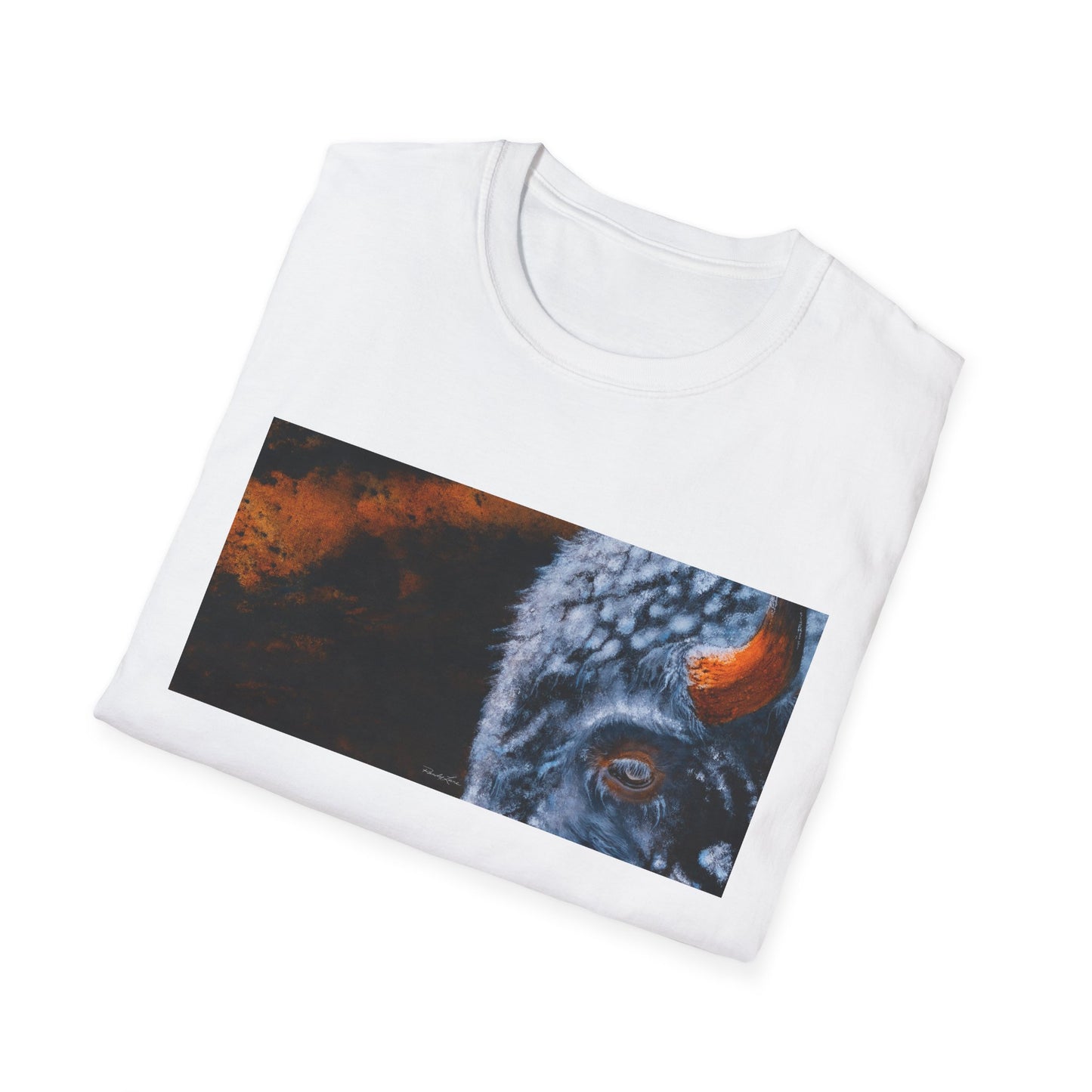 Storm Bison, Unisex Softstyle T-Shirt