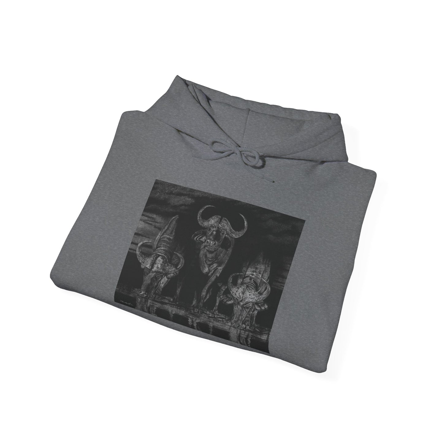 The Waterhole, Cape Buffalo Hooded Sweatshirt