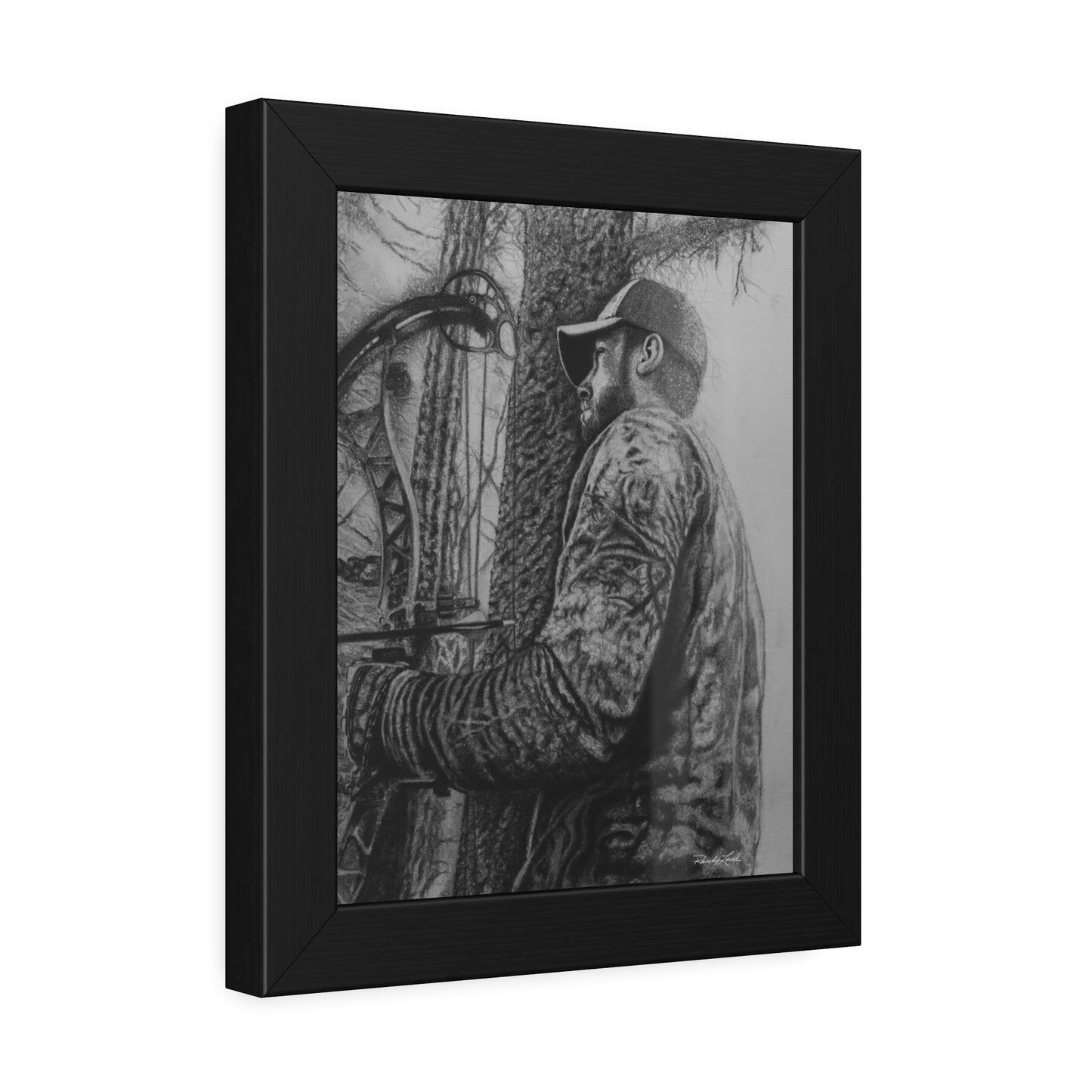 The Grind, Framed Archery Hunter Print