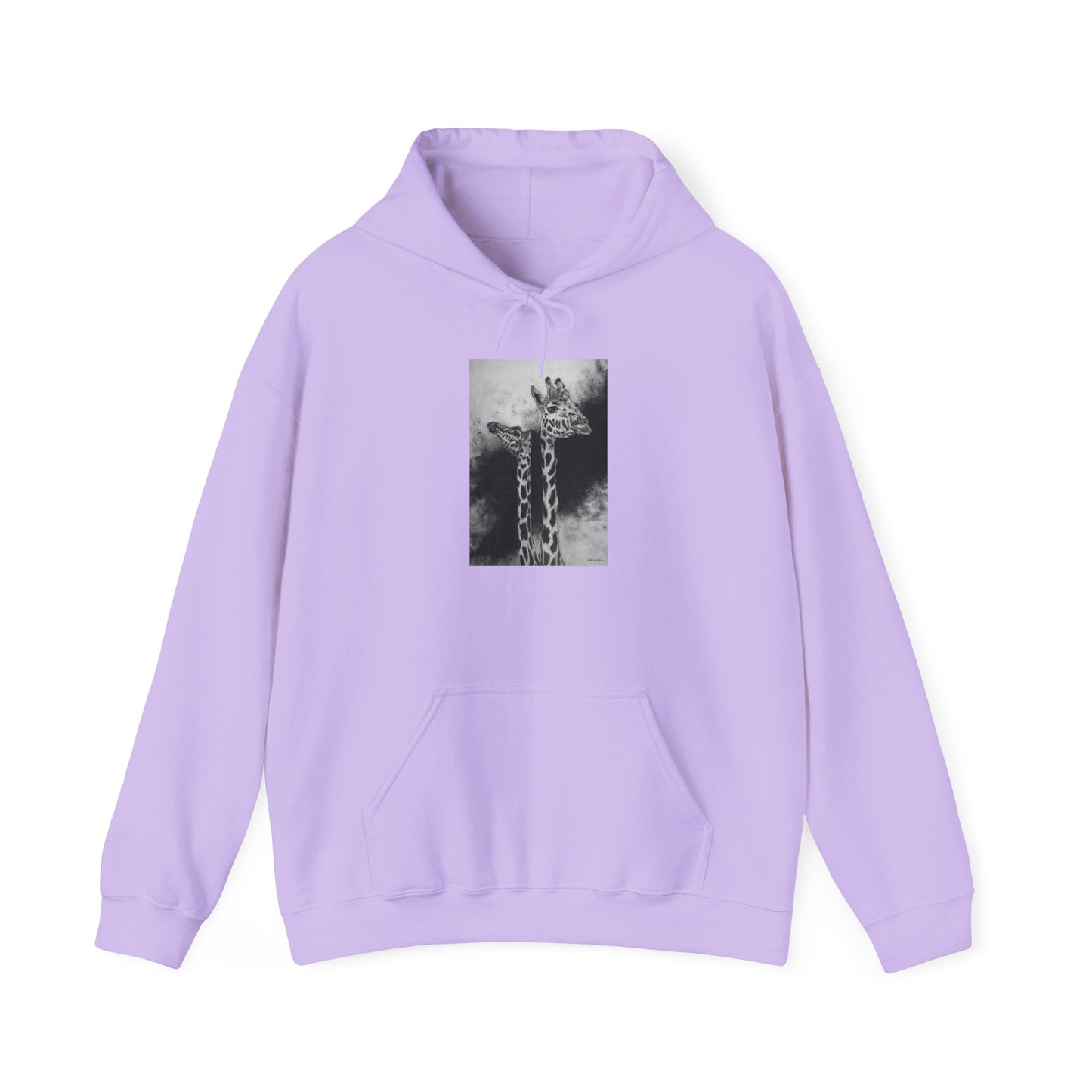 Grace in the Grassland, Giraffe Unisex Heavy Blend™ Hooded Sweatshirt
